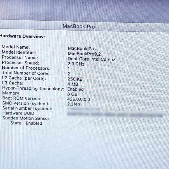 Apple MacBook Pro 13” Mid 2012 Catalina A1278 Core i7 2.9GHz 8GB Memory 1TB SSD - Picture 15 of 17